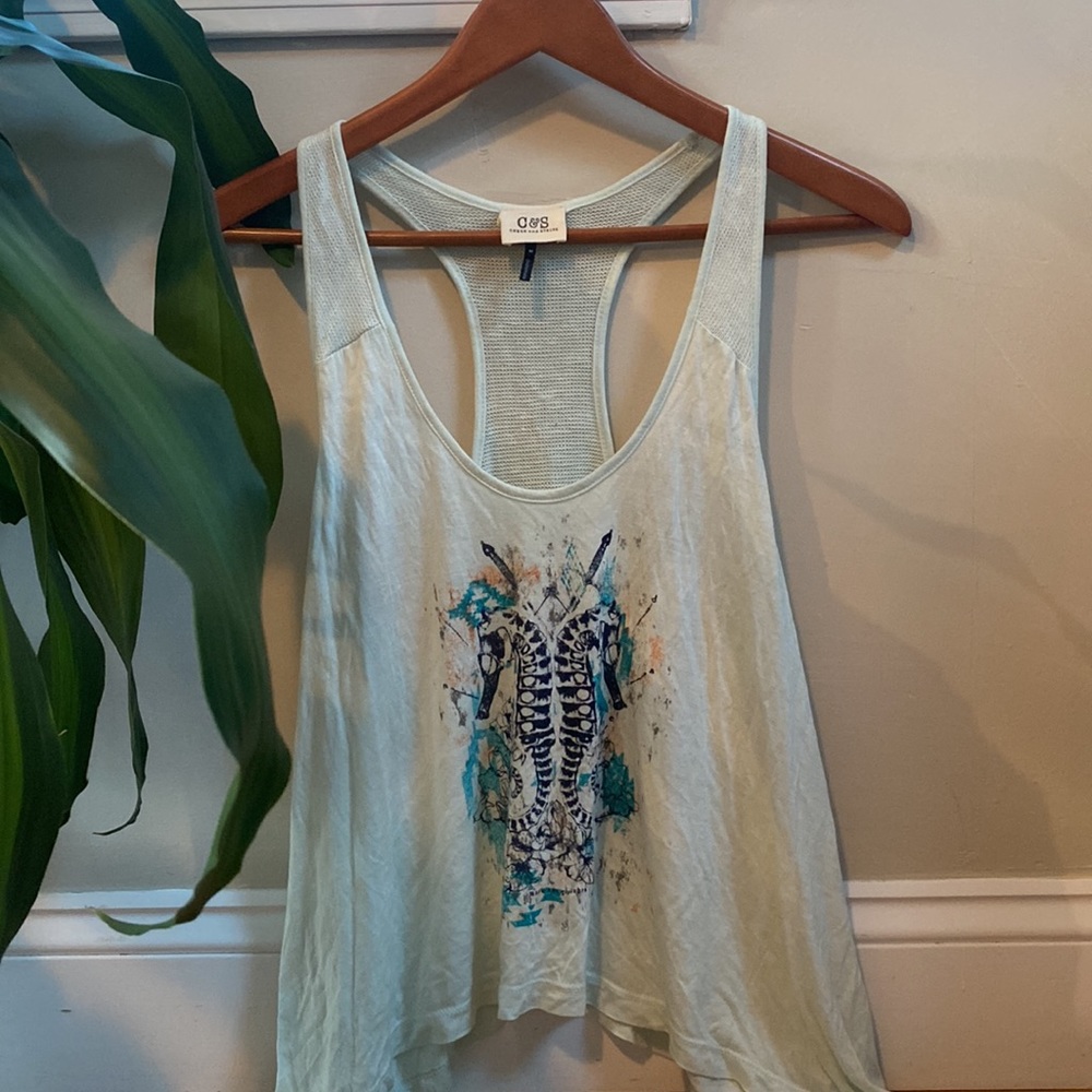 Cute longer on the sides tank top